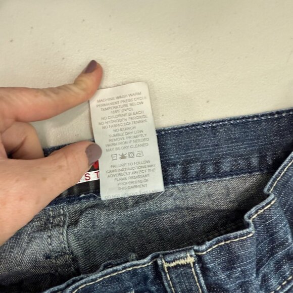Cinch Carter FR Flame Resistant WRX Cotton Denim Blue Jeans Mens size 30x34 - Picture 6 of 10